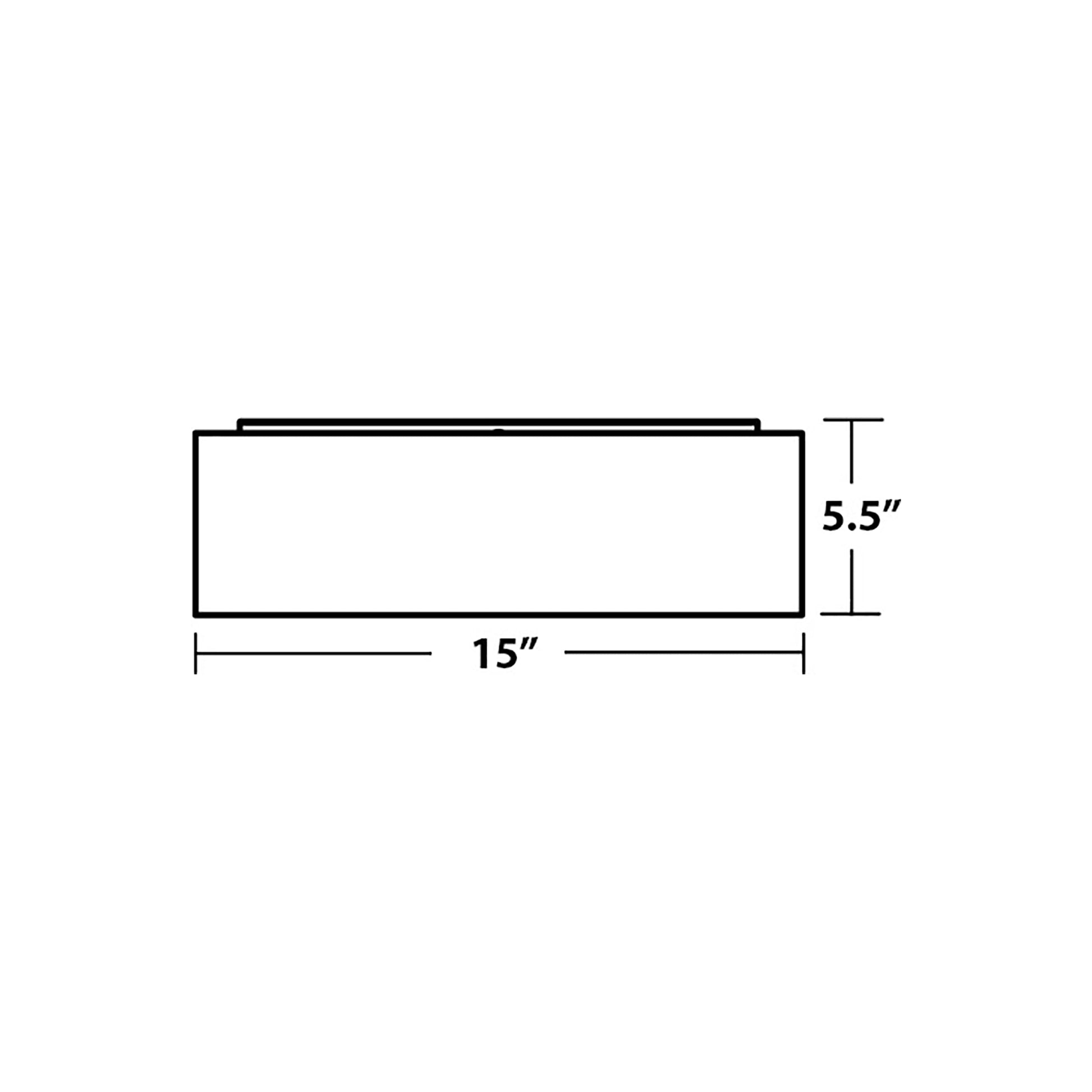 Anton Flush Mount Ceiling Light - line drawing.