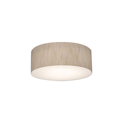 Anton LED Flush Mount Ceiling Light in Jute (12.25-Inch).