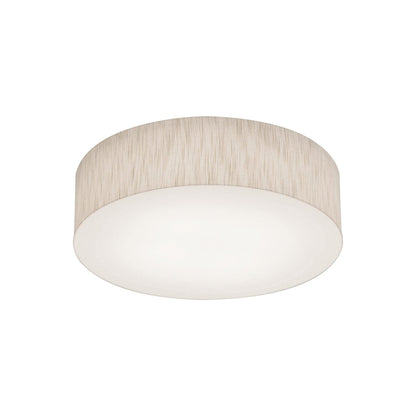 Anton LED Flush Mount Ceiling Light in Jute (15-Inch).