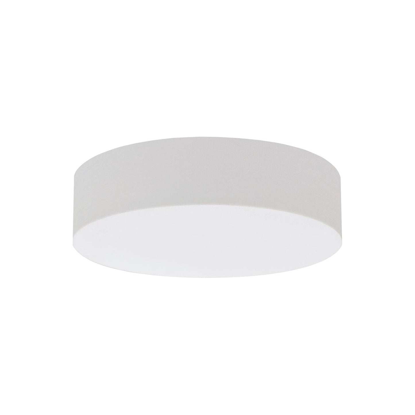 Anton LED Flush Mount Ceiling Light in Linen White (15-Inch).