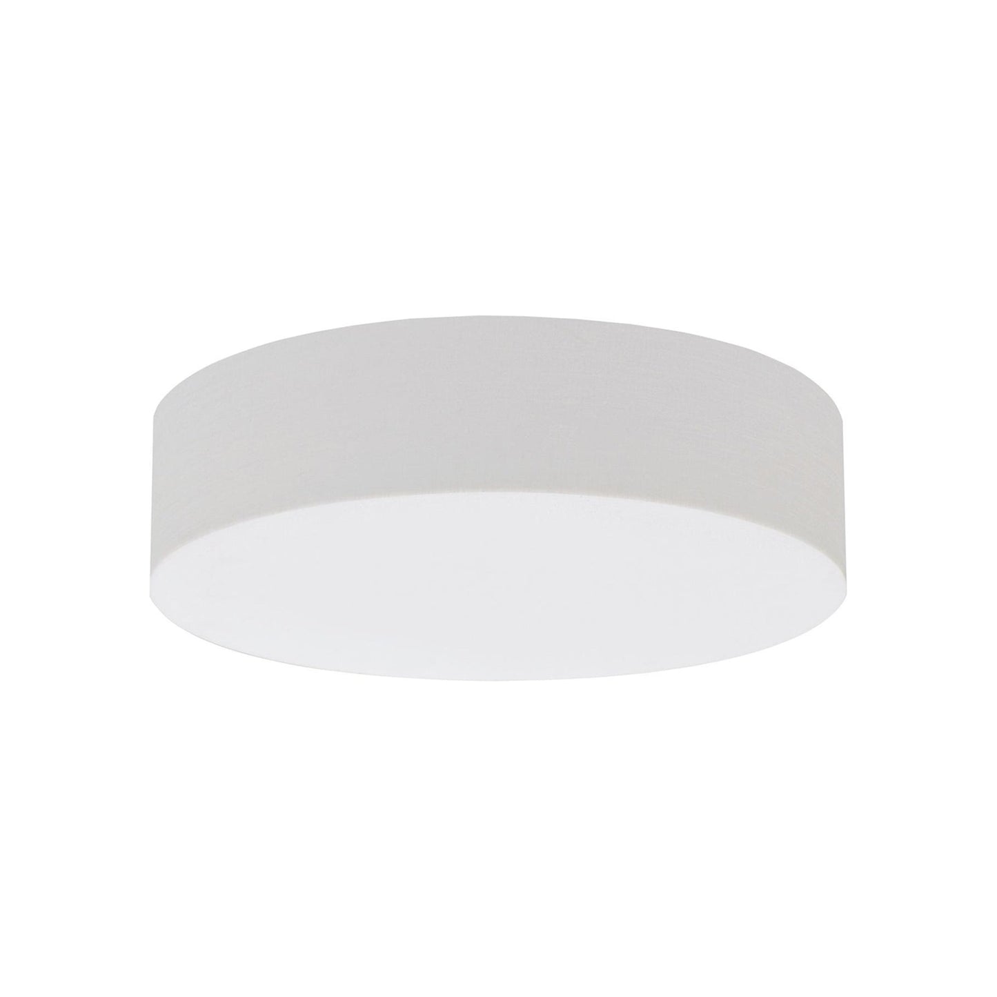Anton LED Flush Mount Ceiling Light in Linen White (19.25-Inch).