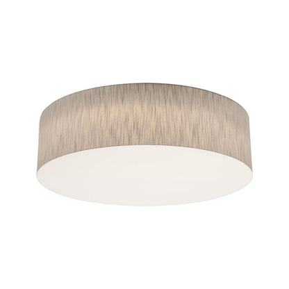 Anton LED Flush Mount Ceiling Light in Jute (24-Inch).