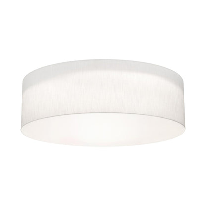 Anton LED Flush Mount Ceiling Light in Linen White (30-Inch).