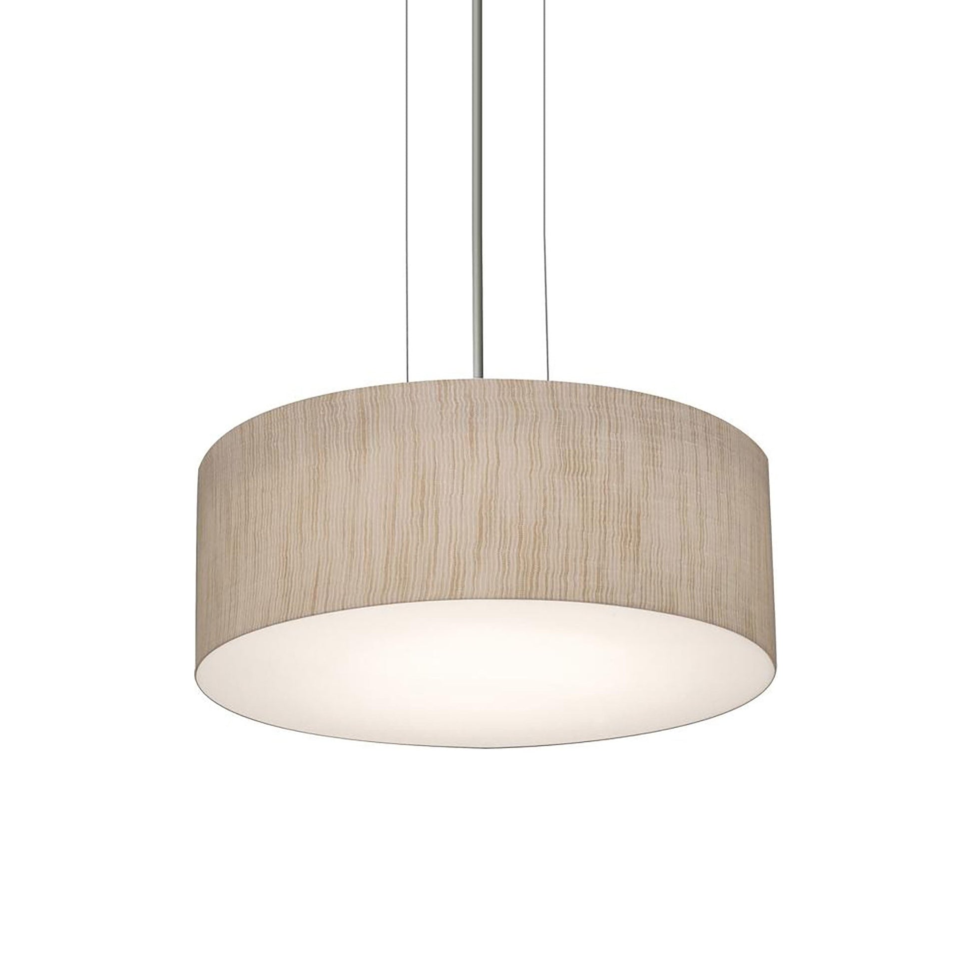 Anton LED Pendant Light in Satin Nickel/Jute (12.25-Inch).