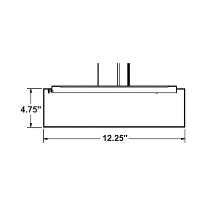 Anton LED Pendant Light - line drawing.
