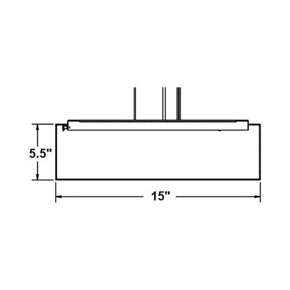 Anton LED Pendant Light - line drawing.