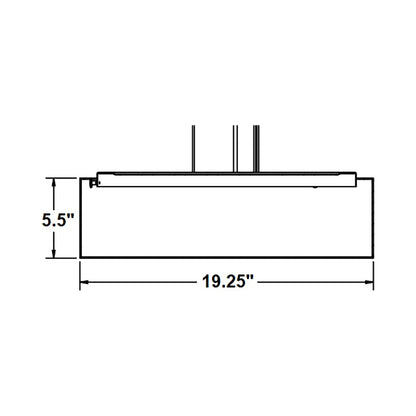 Anton LED Pendant Light - line drawing.
