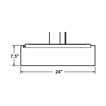 Anton LED Pendant Light - line drawing.