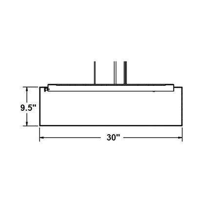 Anton LED Pendant Light - line drawing.
