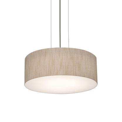 Anton Pendant Light in Satin Nickel/Jute (12-Inch).