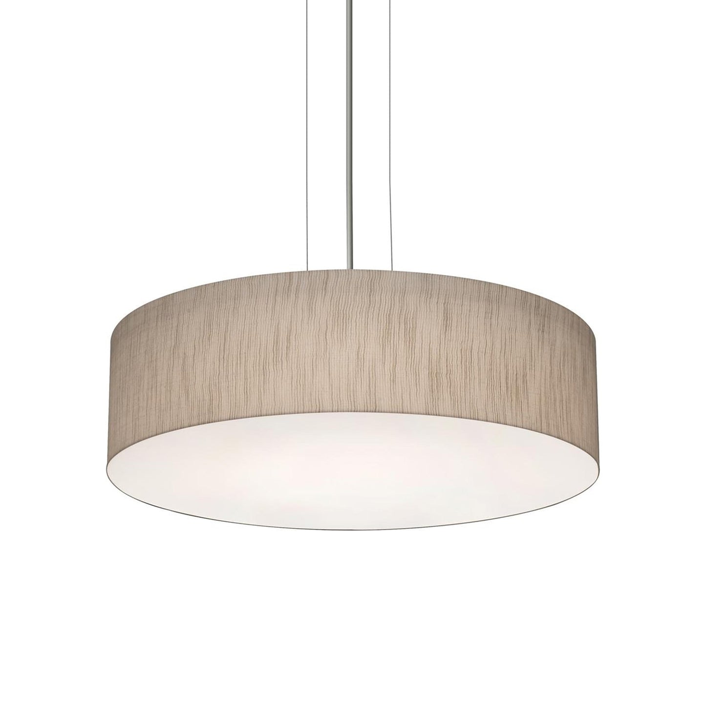 Anton Pendant Light in Satin Nickel/Jute (19-Inch).