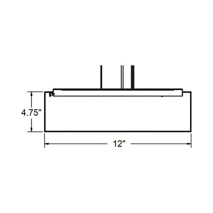 Anton Pendant Light - line drawing.