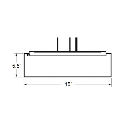 Anton Pendant Light - line drawing.