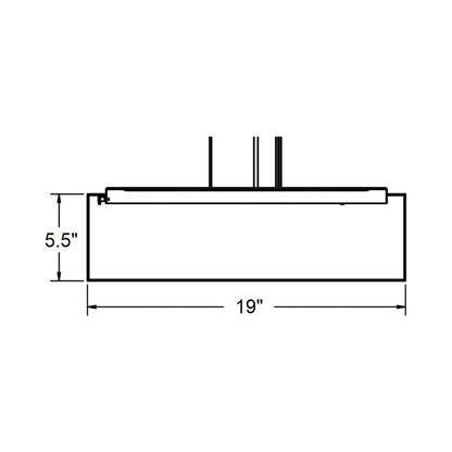 Anton Pendant Light - line drawing.