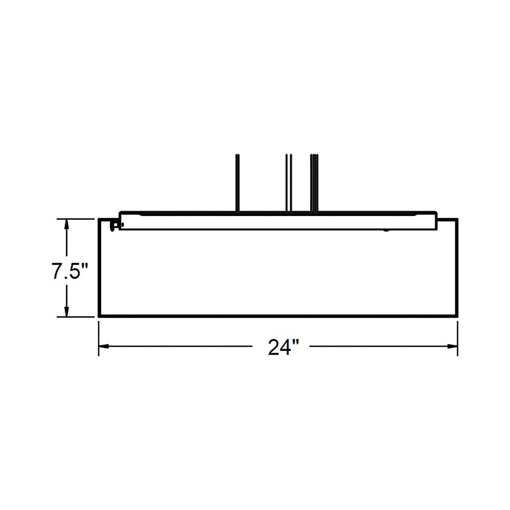Anton Pendant Light - line drawing.