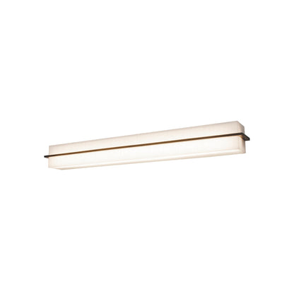 Apex LED Bath Vanity Light in Jute/Espresso (26.5-Inch).