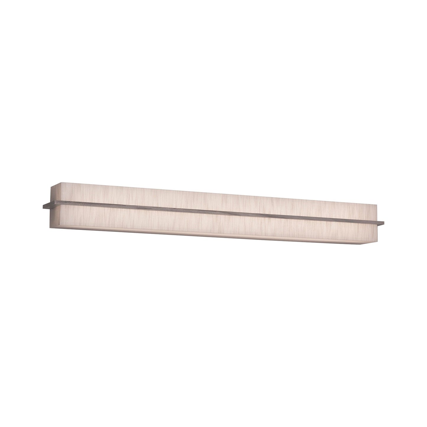 Apex LED Bath Vanity Light in Jute/Weathered Grey (50.5-Inch).