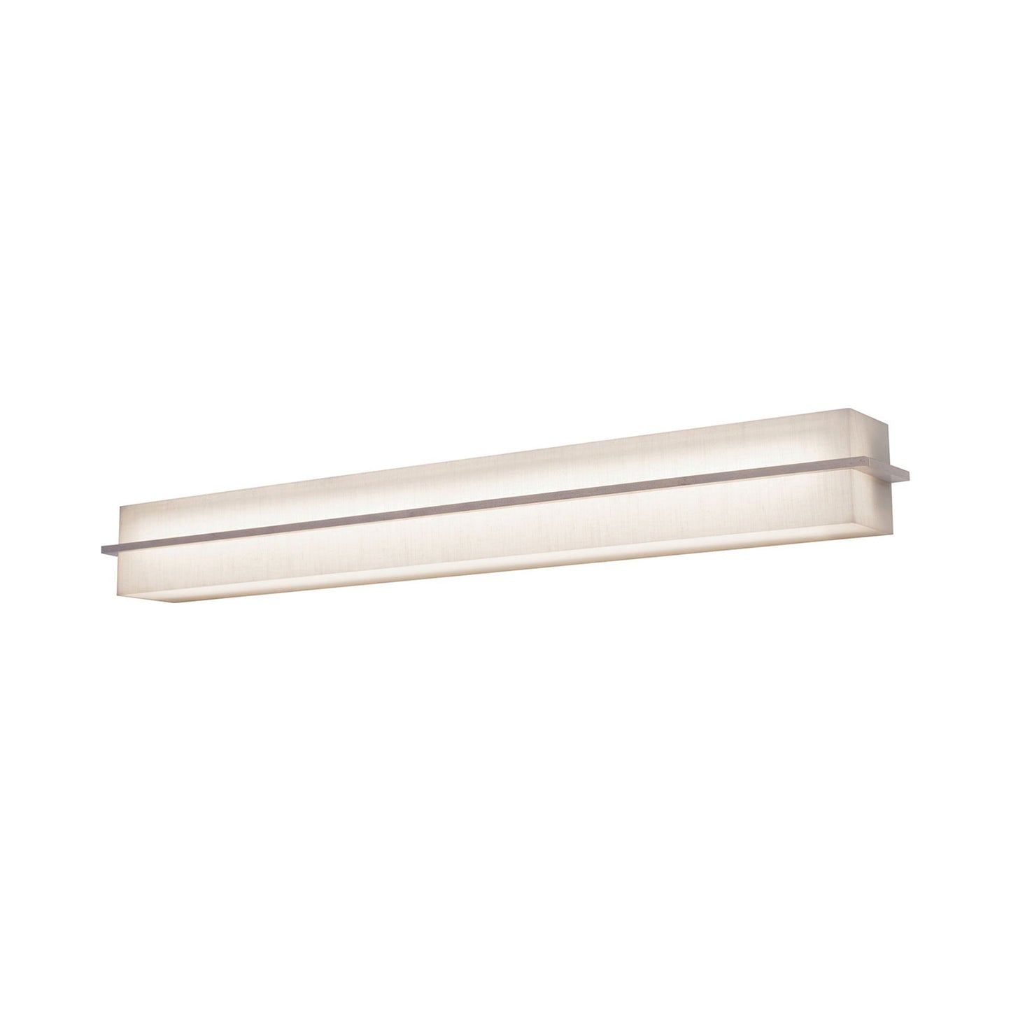 Apex LED Bath Vanity Light in Linen White/Weathered Grey (50.5-Inch).