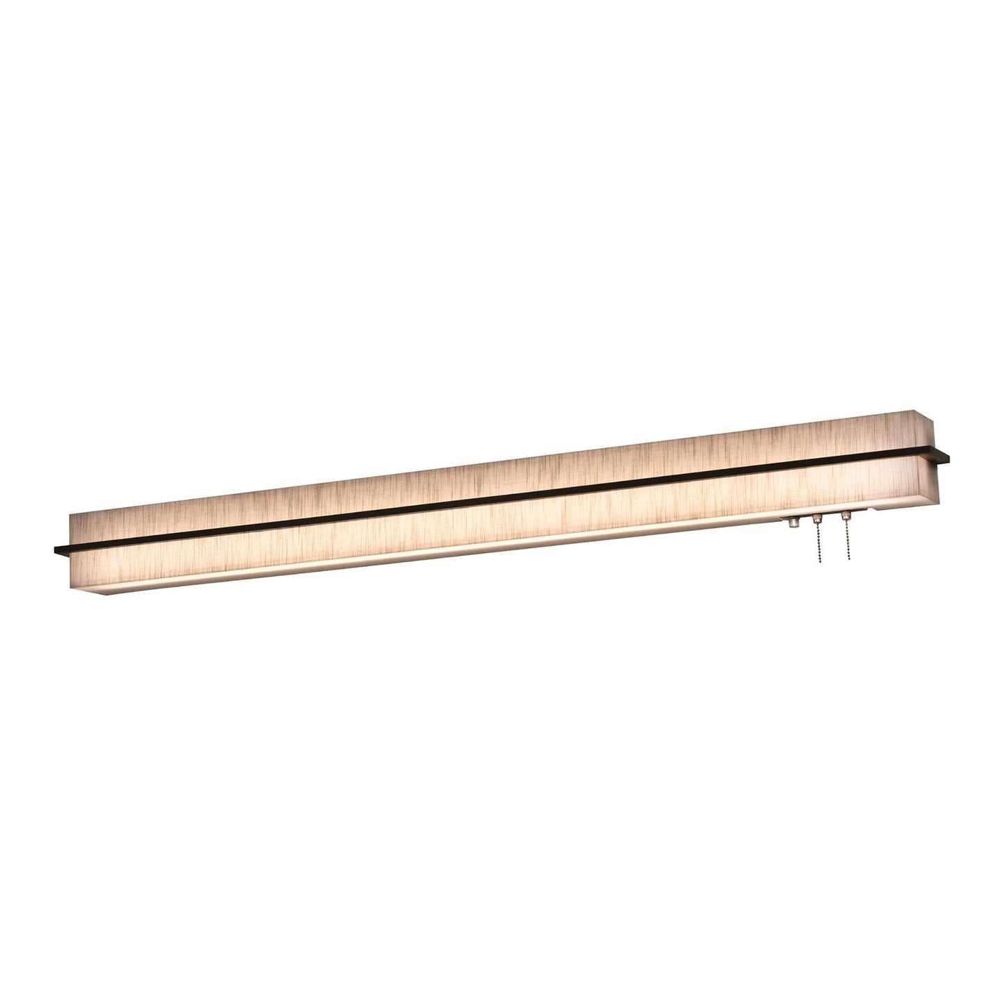 Apex LED Overbed Wall Light in Jute/Weathered Grey (50-Inch).