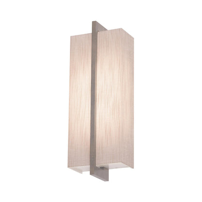 Apex LED Wall Light in Jute/Weathered Grey.