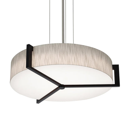 Apex Pendant Light in Jute/Espresso (27.25-Inch).