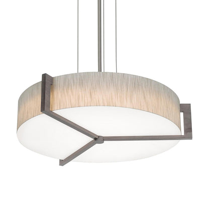 Apex Pendant Light in Jute/Weathered Grey (27.25-Inch).