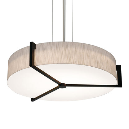 Apex Pendant Light in Jute/Espresso (33.38-Inch).
