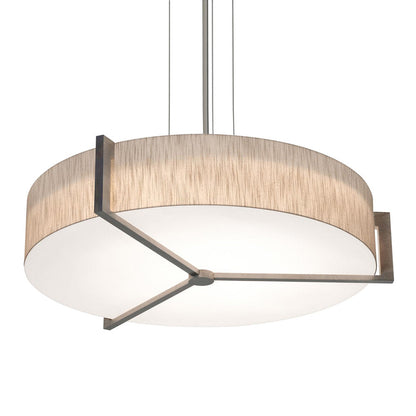 Apex Pendant Light in Jute/Weathered Grey (33.38-Inch).