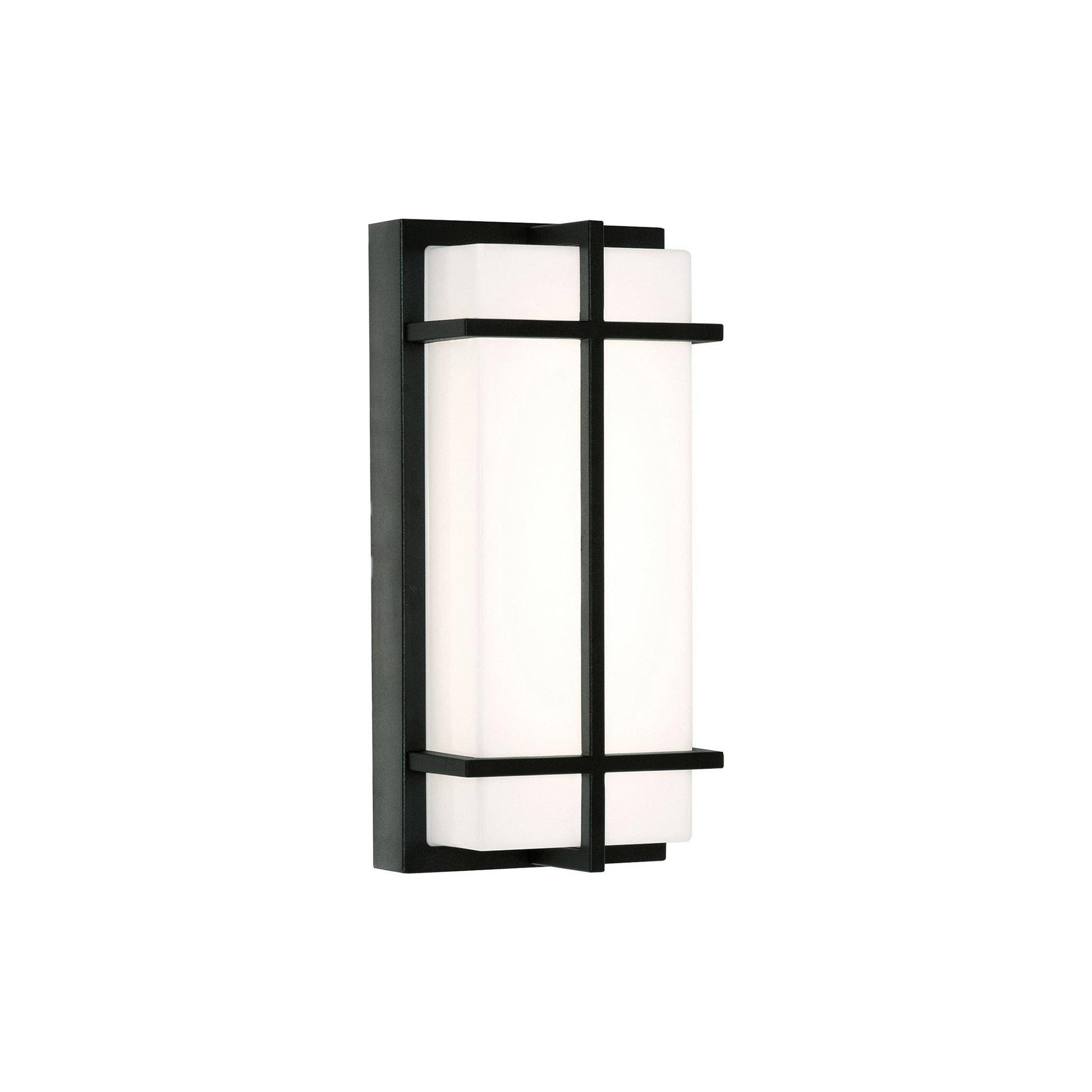 August Outdoor LED Wall Light in Black (Small).