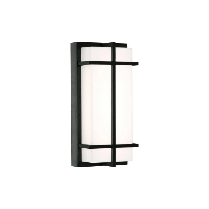 August Outdoor LED Wall Light in Black (Small).