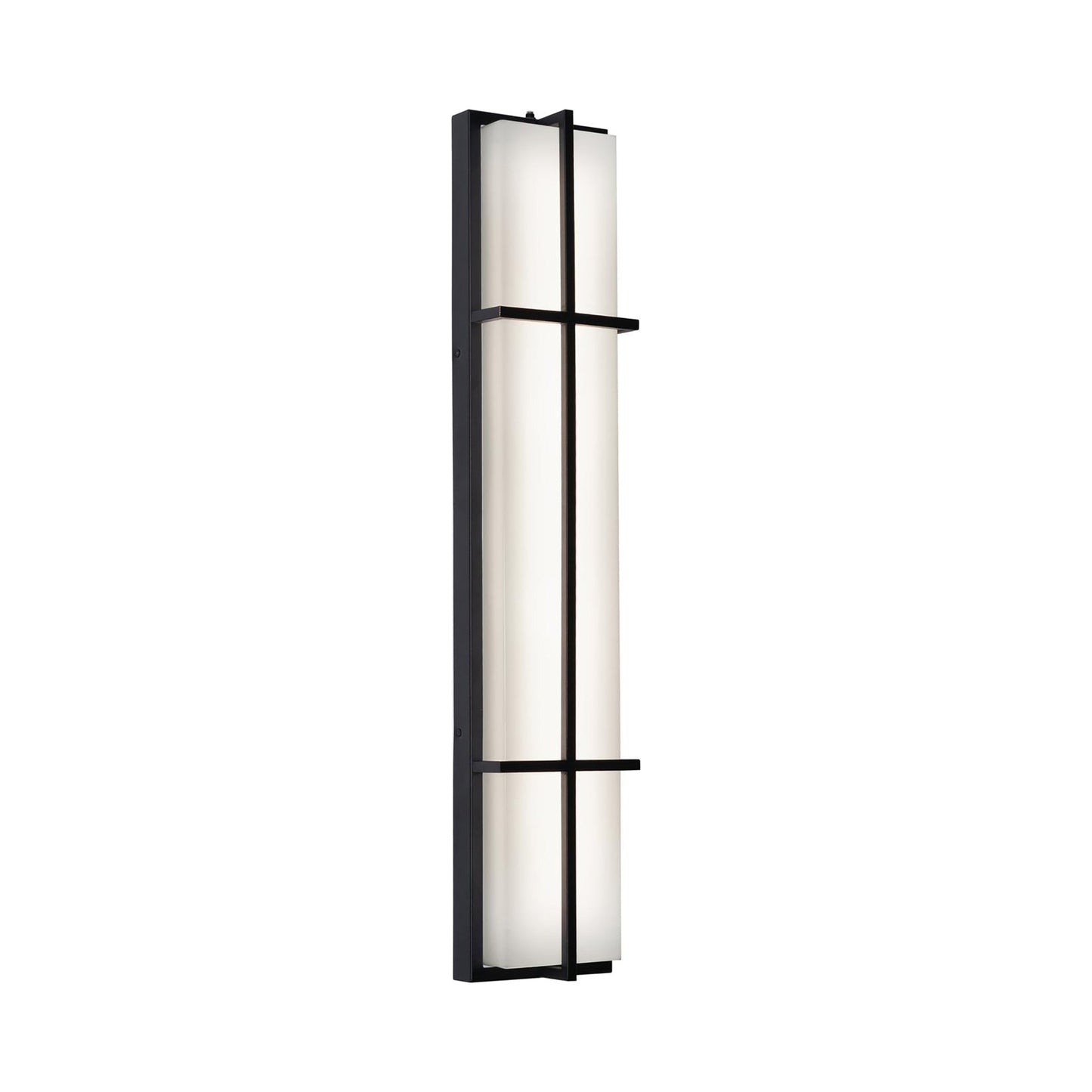 August Outdoor LED Wall Light in Black (Large).
