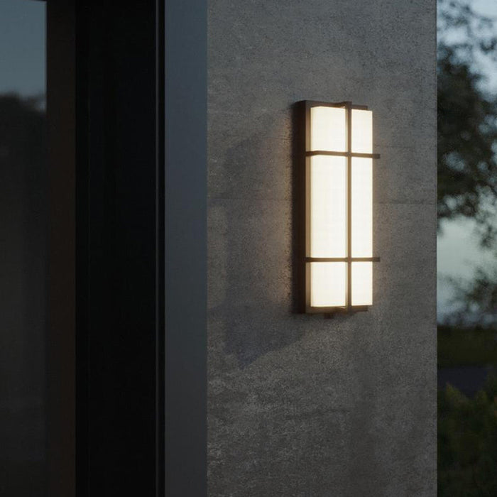 August Outdoor LED Wall Light in Outside Area.