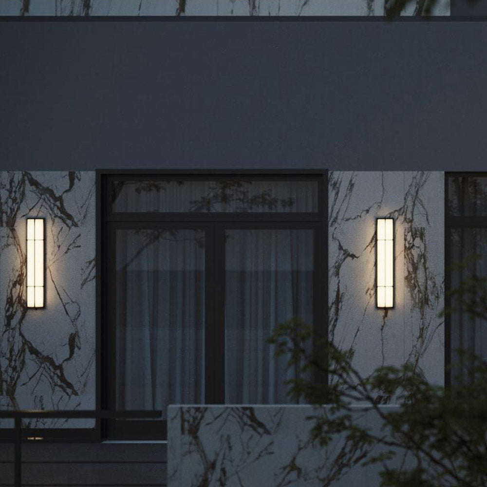 August Outdoor LED Wall Light in Outside Area.