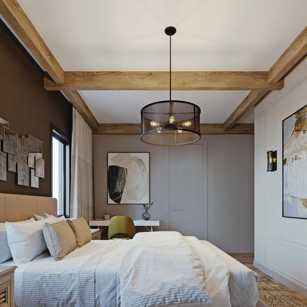 Austin Pendant Light in bedroom.