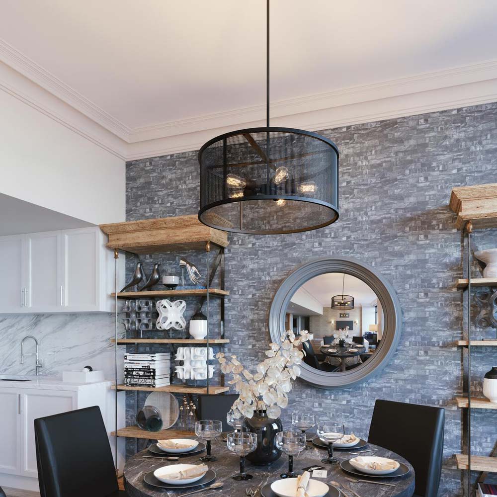 Austin Pendant Light in dining room.