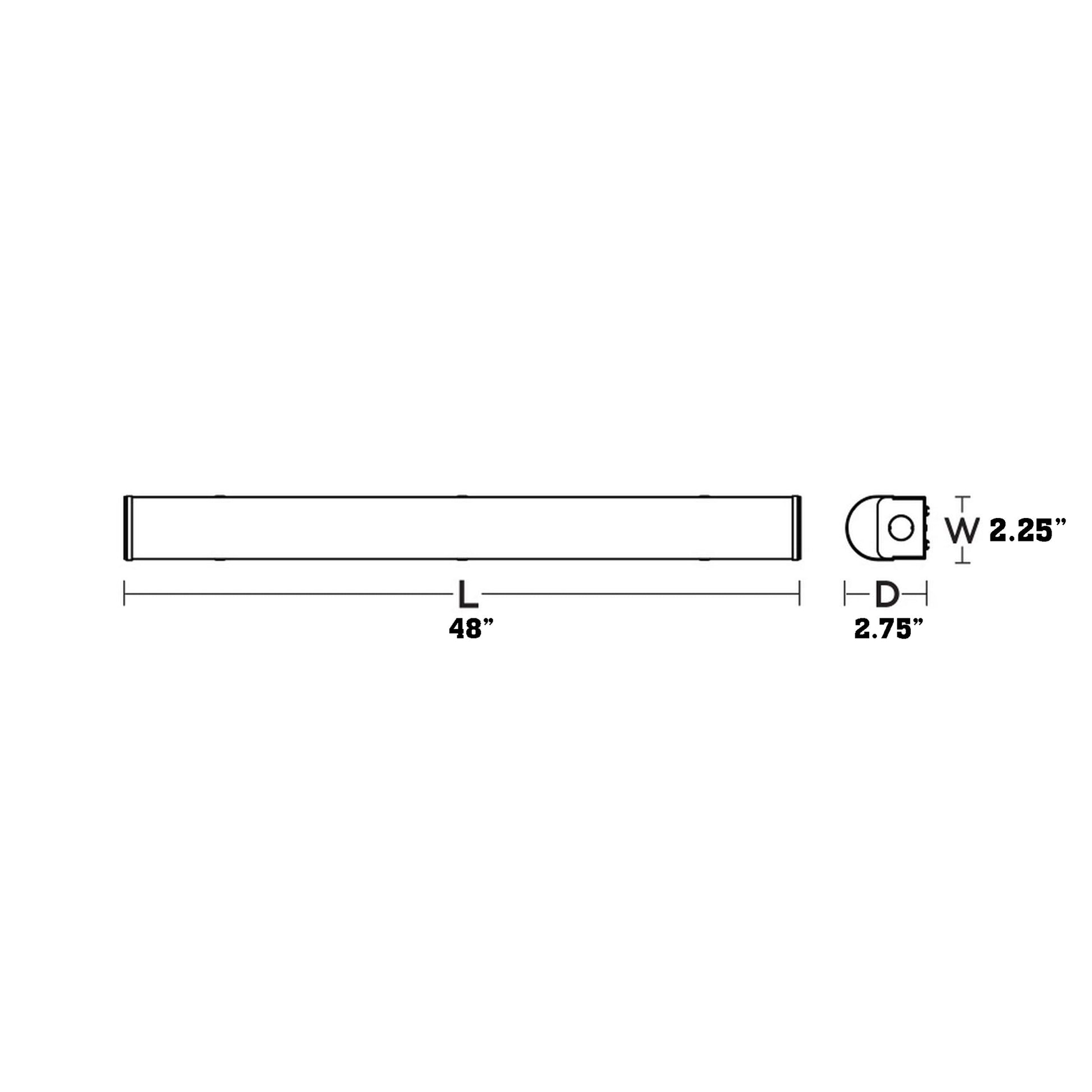 Avalon LED Strip Light - line drawing.