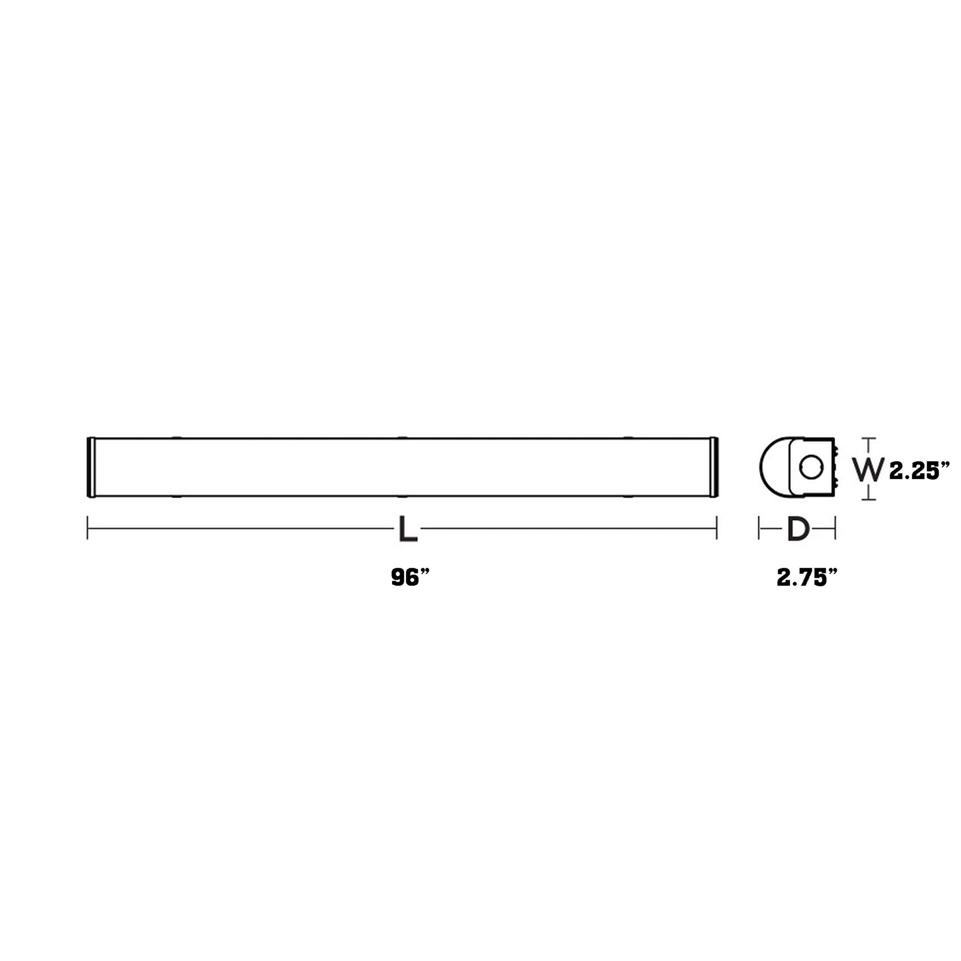 Avalon LED Strip Light - line drawing.