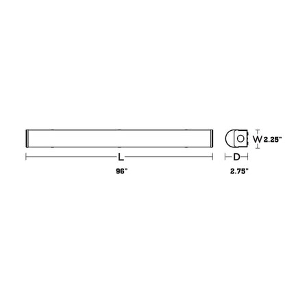 Avalon LED Strip Light - line drawing.