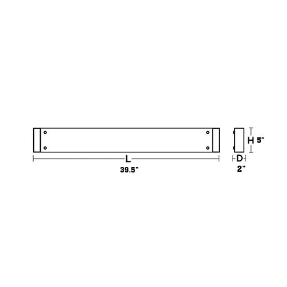 Avanti LED Bath Vanity Light - line drawing.