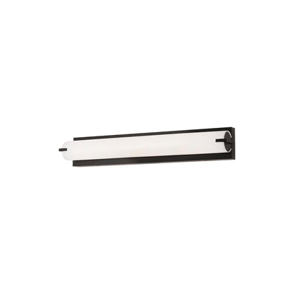 Axel LED Bath Vanity Light in Black (24.75-Inch).
