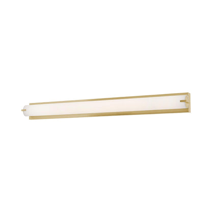 Axel LED Bath Vanity Light in Satin Brass (48-Inch).