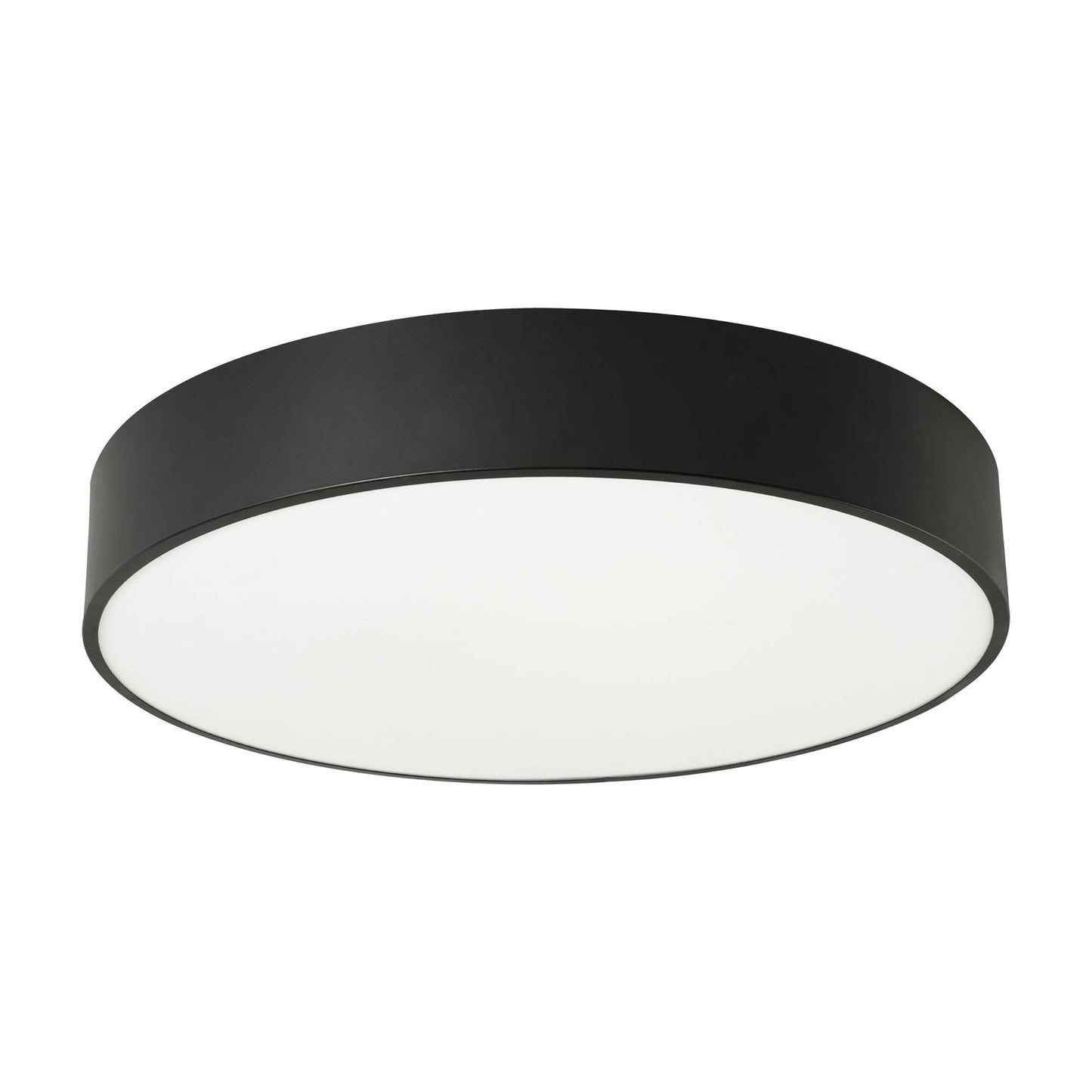 Bailey LED Flush Mount Ceiling Light in Black (24-Inch).