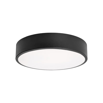 Bailey LED Flush Mount Ceiling Light in Black (12-Inch).