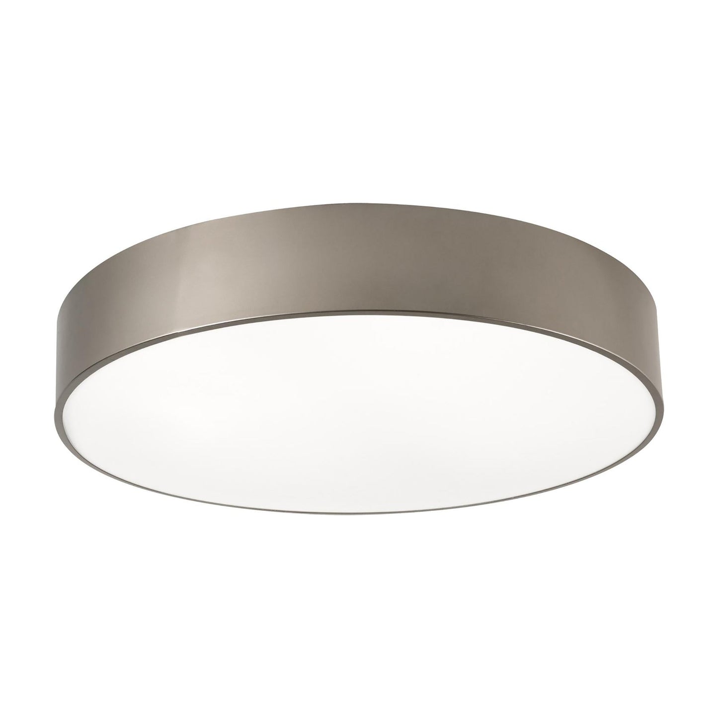 Bailey LED Flush Mount Ceiling Light in Satin Nickel (24-Inch).