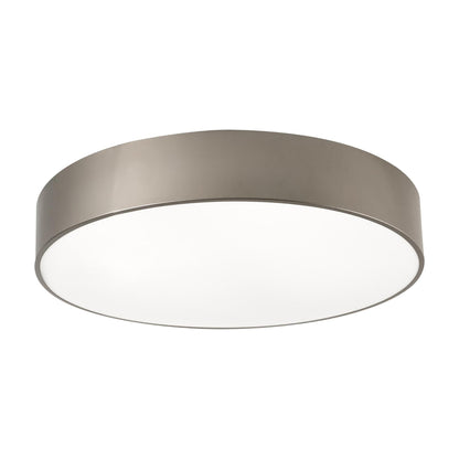 Bailey LED Flush Mount Ceiling Light in Satin Nickel (24-Inch).
