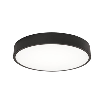 Bailey LED Flush Mount Ceiling Light in Black (14-Inch).