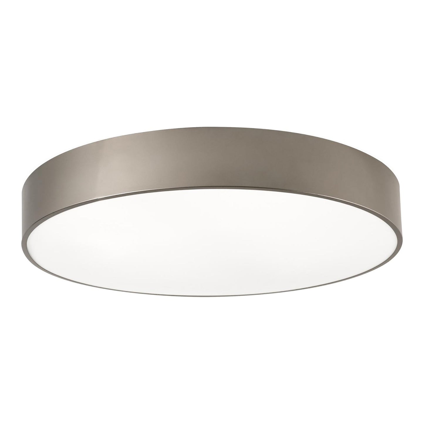 Bailey LED Flush Mount Ceiling Light in Satin Nickel (30-Inch).