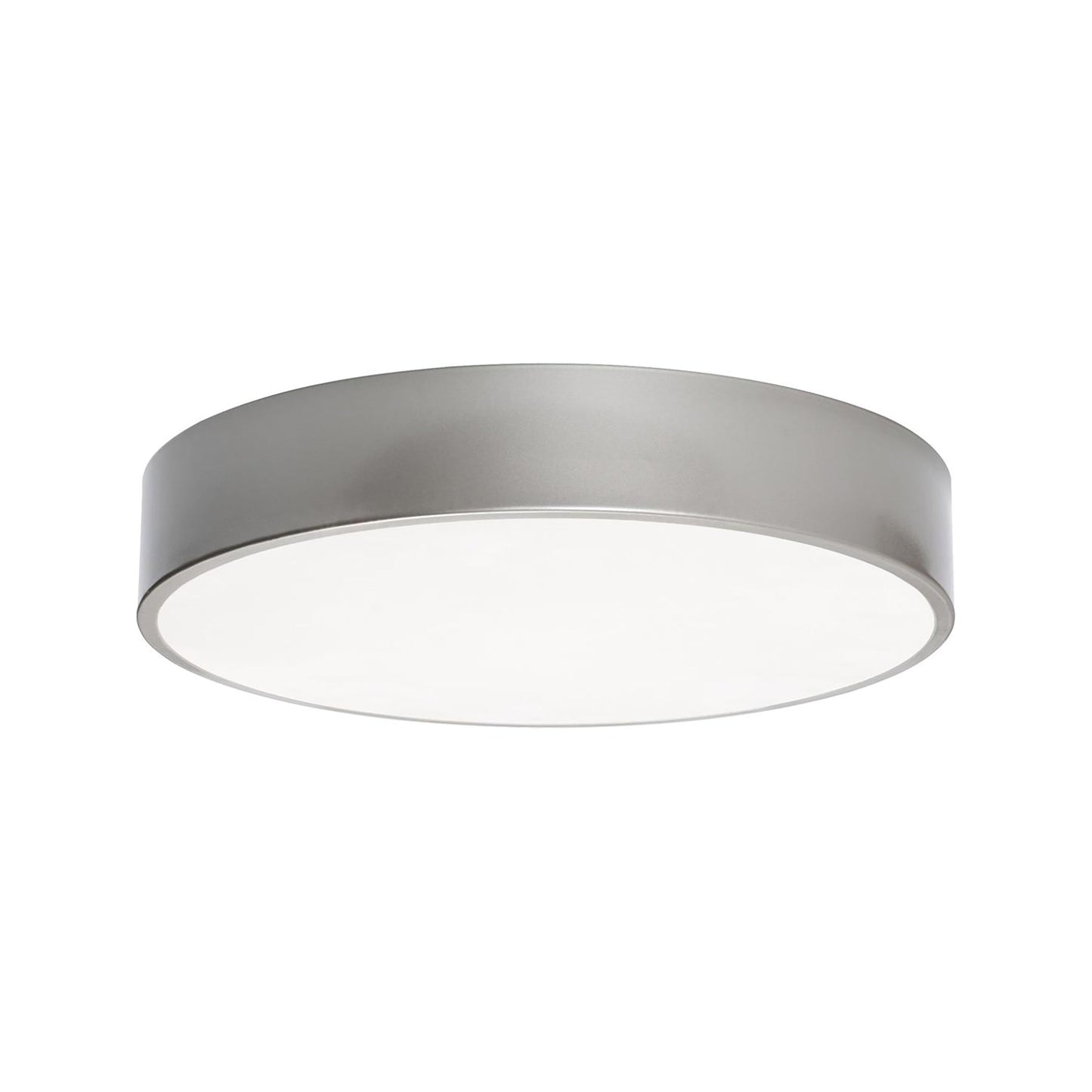 Bailey LED Flush Mount Ceiling Light in Satin Nickel (14-Inch).