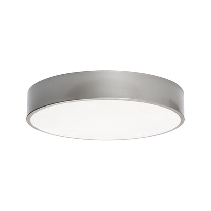 Bailey LED Flush Mount Ceiling Light in Satin Nickel (14-Inch).