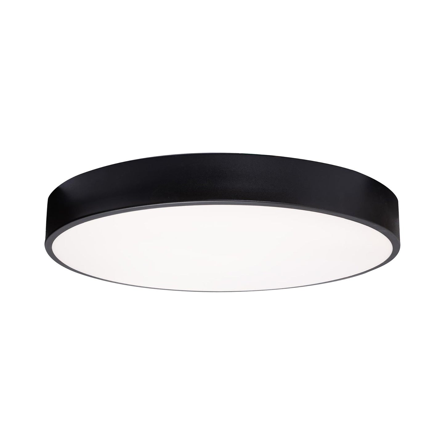 Bailey LED Flush Mount Ceiling Light in Black (19-Inch).